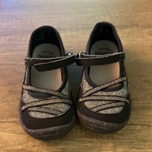 2/$8 Osh Kosh Toddler Navy and Silver Shoes